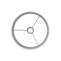 Light & Living - Lampenkap VELOURS - Ø25x18cm - Wit