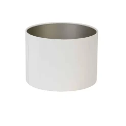 Light & Living - Lampenkap VELOURS - Ø25x18cm - Wit