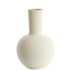 Light & Living - Ulloa vaas deco Ø34x52 cm - keramiek mat crème