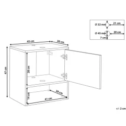 LIMERIA - Wastafelkast - Zwart - Vezelplaat