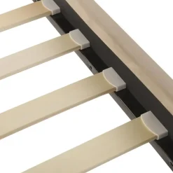 LIMOUX - Tweepersoonsbed - Taupe - 140 x 200 cm - Fluweel