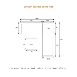 Lincoln midden element - carbon black - desert sand