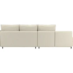 Lindhus - Bank met chaise longue omkeerbaar in corduroy crème