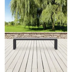 Lisomme Abel tuinbank grijs - 180 x 43 cm