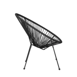 Lisomme Bo draad tuinstoel zwart