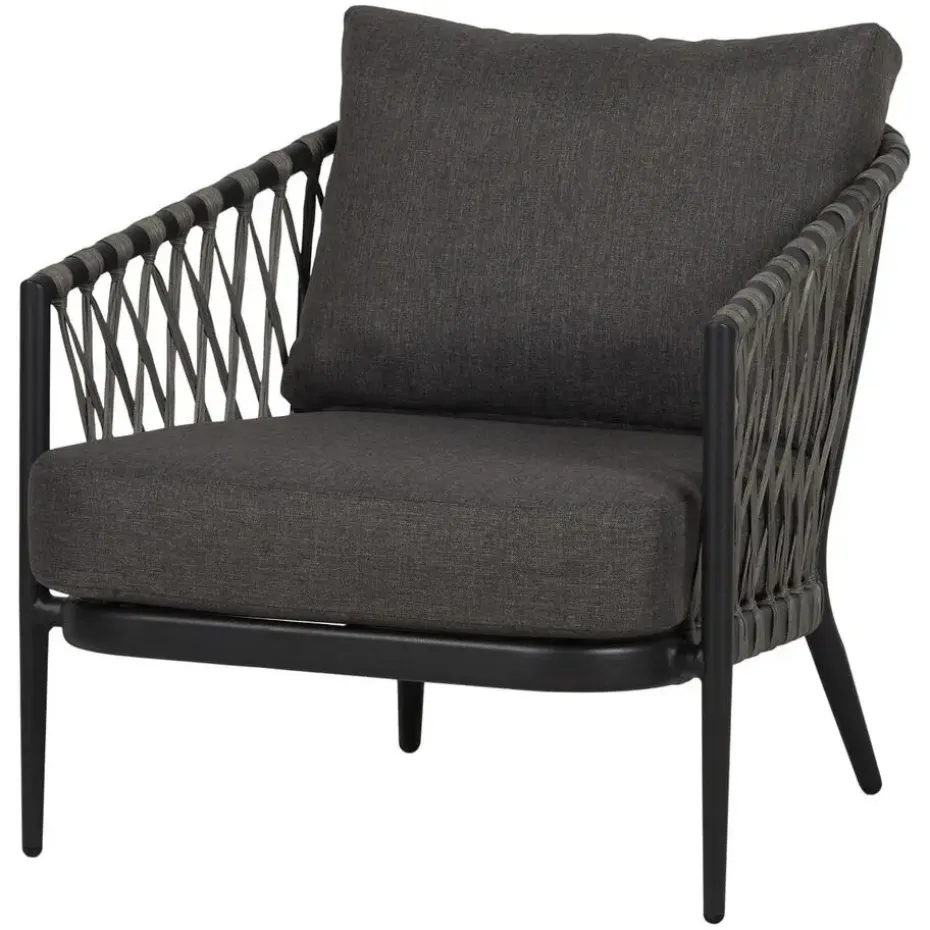 Lisomme Christel 4 delige tuin loungeset donkergrijs