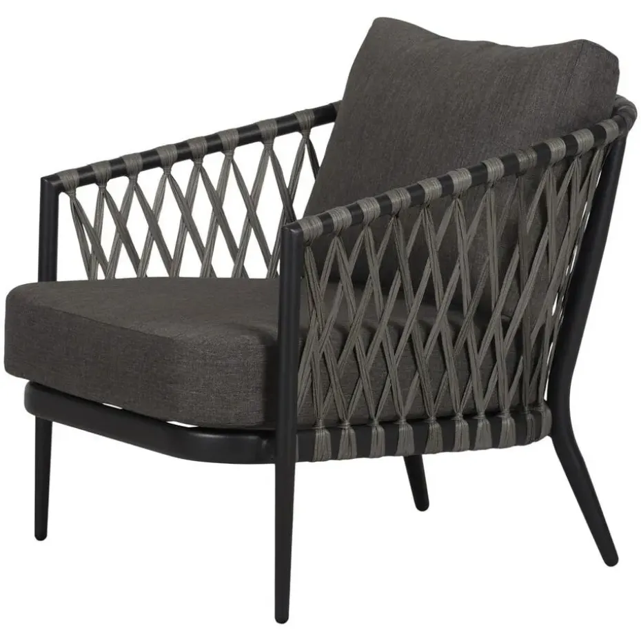 Lisomme Christel 4 delige tuin loungeset donkergrijs