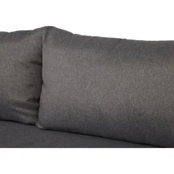 Lisomme Fien rotan tuinbank zwart - Met zitkussens