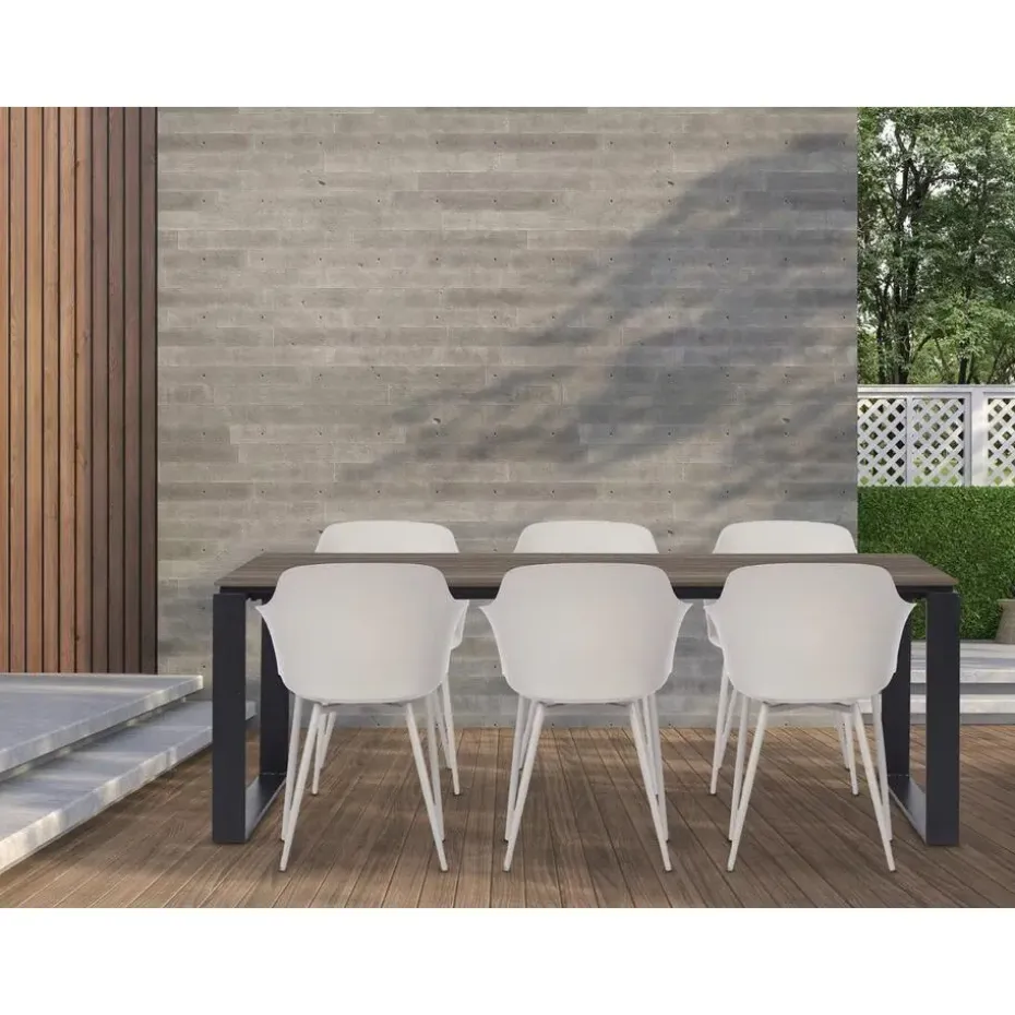 Lisomme Joris tuintafel bruin - 210 x 100 cm