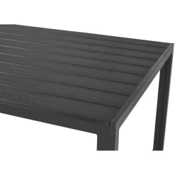 Lisomme Stan tuintafel zwart - 150 x 90 cm
