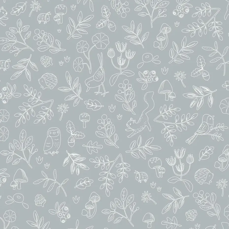 Little Dutch Forest Wonders Behang Kinderkamer - Dieren - 10mx53cm