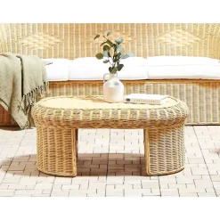 LIVADEIA - Tuintafel - Natuurlijk - Rotan