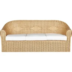 LIVADEIA - 3-zits tuinbank - Natuurlijk - Rotan