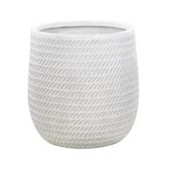 LIVADIA - Bloempot - Off-white - Vezelklei