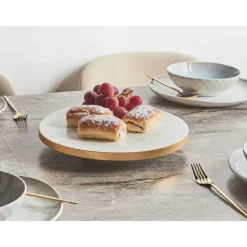 LIVADIA - Gebaksstandaard - Wit - Marmer