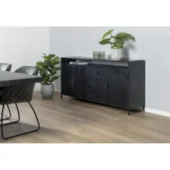 Livingfurn - Dressoir Kala Open 180 cm - Mangohout