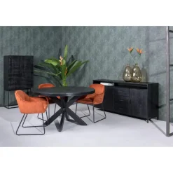 Livingfurn - Dressoir Kala Open 180 cm - Mangohout