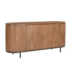 Livingfurn - Dressoir Noor Natural 170cm - Mangohout / Gecoat Staal