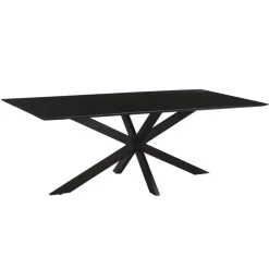 Livingfurn - Eetkamertafel Oslo Black Acacia 220 cm - Acacia