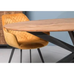 Livingfurn - Eetkamertafel Oslo - AcasiaHout - 180cm - Bruin