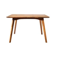 Livingfurn - Eetkamertafel Elias - 120cm - Mangohout - Bruin