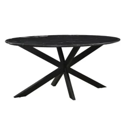 Livingfurn - Eetkamertafel - Spider Tafel Poot - Riverwood - 180 cm - Zwart