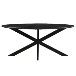 Livingfurn - Eetkamertafel - Spider Tafel Poot - Riverwood - 180 cm - Zwart
