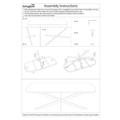 Livingfurn - Eetkamertafel Jesper Danish Oval Brown 180 cm - Mangohout