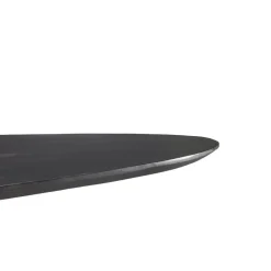 Livingfurn - Ronde Eetkamertafel Oslo Zwart - Acasiahout - 120 cm