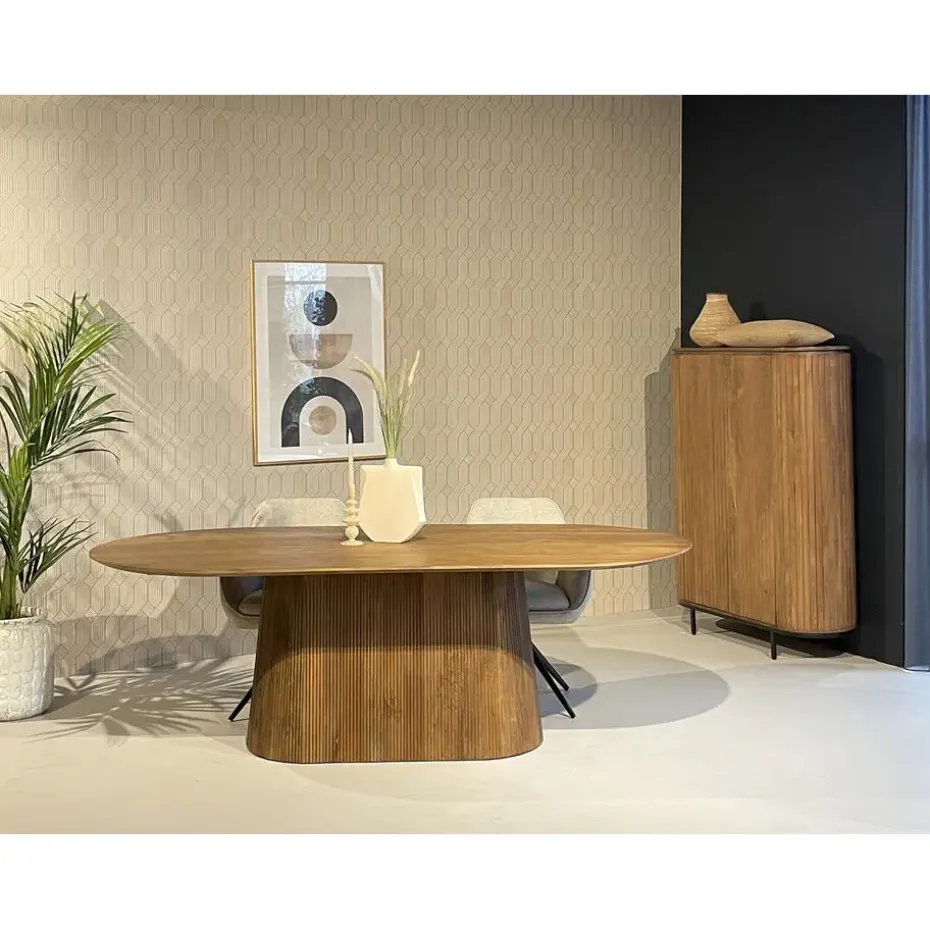 Livingfurn Kabinetkast Noor Naturel 150cm Mangohout