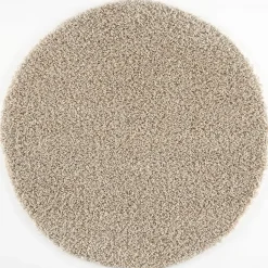 Loca Shaggy Rond Vloerkleed Beige Hoogpolig - 240 CM ROND
