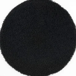 Loca Shaggy Rond Vloerkleed Zwart Hoogpolig - 120 CM ROND