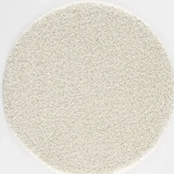 Loca Shaggy Rond Vloerkleed Creme Hoogpolig - 150 CM ROND