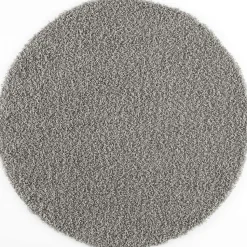 Loca Shaggy Rond Vloerkleed Lichtgrijs Hoogpolig - 200 CM ROND