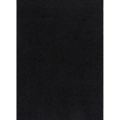 Loca Shaggy Vloerkleed – Modern Uni Effen – Zwart Hoogpolig & Zacht - 120x170 CM