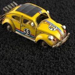 Loca Shaggy Vloerkleed – Modern Uni Effen – Zwart Hoogpolig & Zacht - 160x230 CM