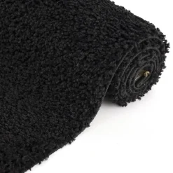 Loca Shaggy Vloerkleed – Modern Uni Effen – Zwart Hoogpolig & Zacht - 160x230 CM