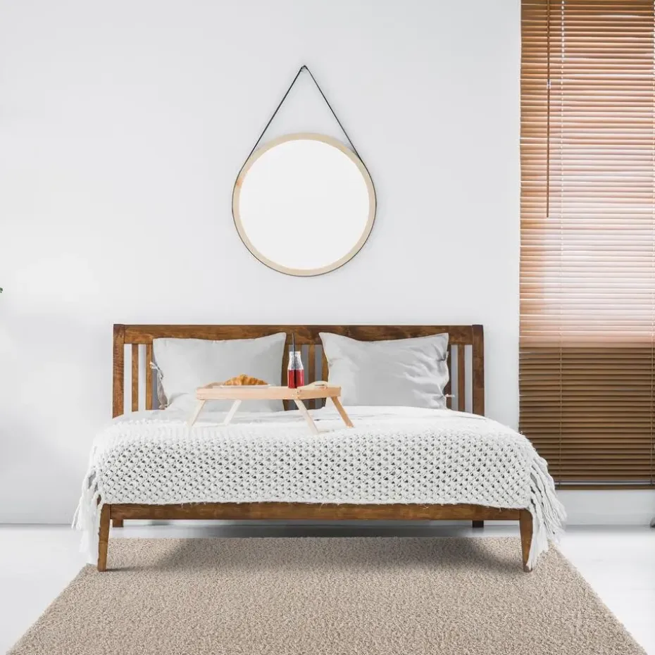 Loca Shaggy Vloerkleed Beige Hoogpolig - 120x170 CM