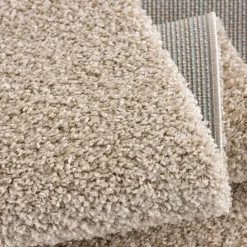 Loca Shaggy Vloerkleed Beige Hoogpolig - 200x200 CM Vierkant