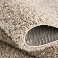 Loca Shaggy Vloerkleed Beige Hoogpolig - 200x200 CM Vierkant