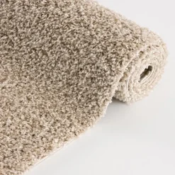 Loca Shaggy Vloerkleed Beige Hoogpolig - 200x200 CM Vierkant