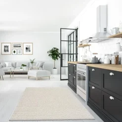 Loca Shaggy Vloerkleed Creme Hoogpolig - 200x290 CM