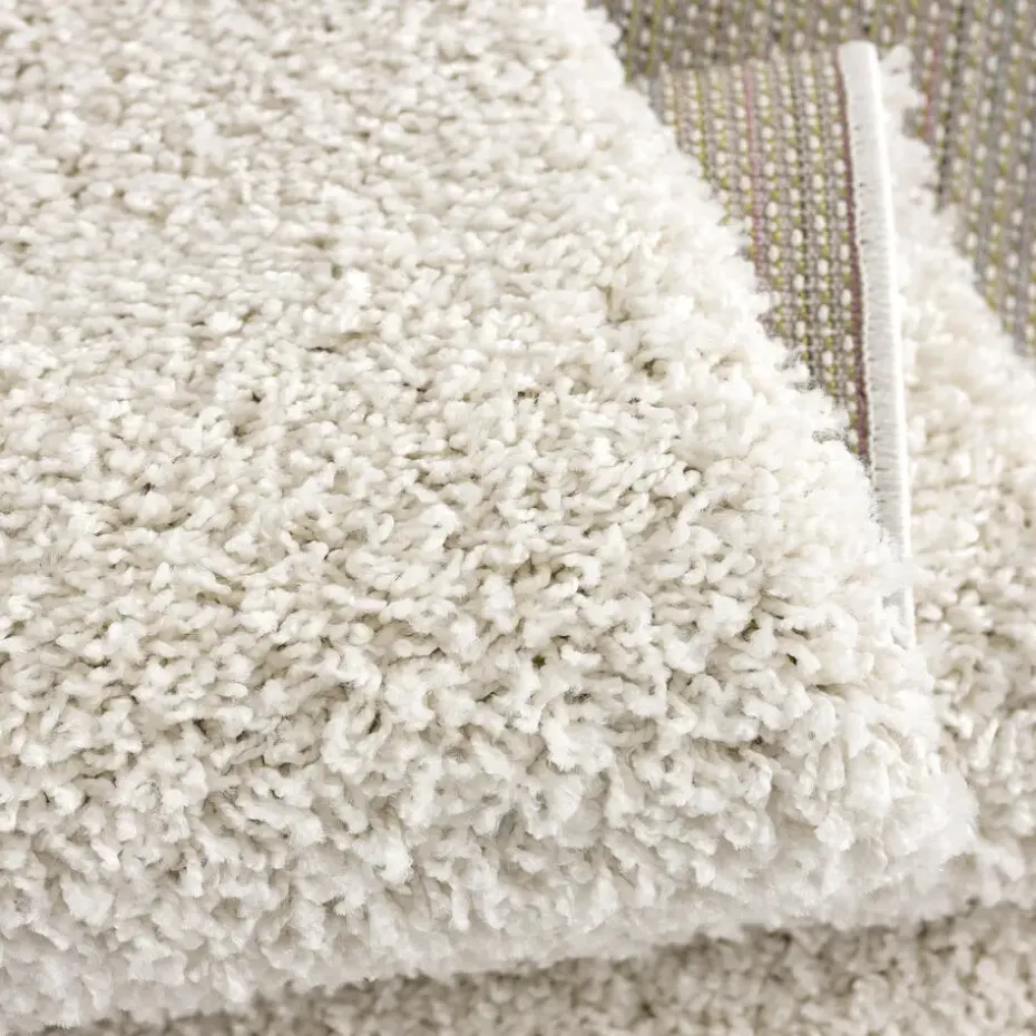 Loca Shaggy Vloerkleed Creme Hoogpolig - 120x170 CM