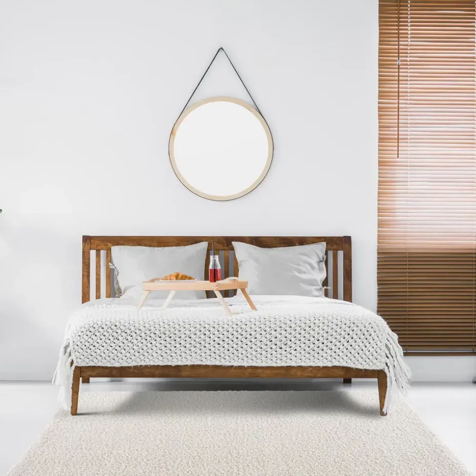 Loca Shaggy Vloerkleed Creme Hoogpolig - 160x230 CM