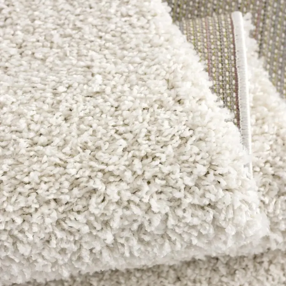 Loca Shaggy Vloerkleed Creme Hoogpolig - 240x340 CM