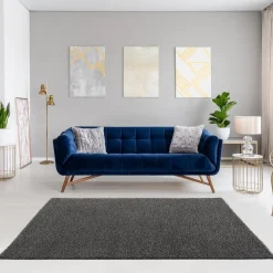 Loca Shaggy Vloerkleed Grijs Hoogpolig - 160x230 CM