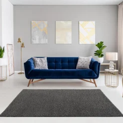 Loca Shaggy Vloerkleed Grijs Hoogpolig - 300x400 CM