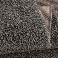 Loca Shaggy Vloerkleed Grijs Hoogpolig - 240x340 CM