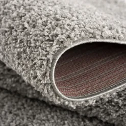 Loca Shaggy Vloerkleed Lichtgrijs Hoogpolig - 160x230 CM