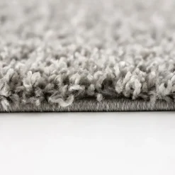 Loca Shaggy Vloerkleed Lichtgrijs Hoogpolig - 140x200 CM